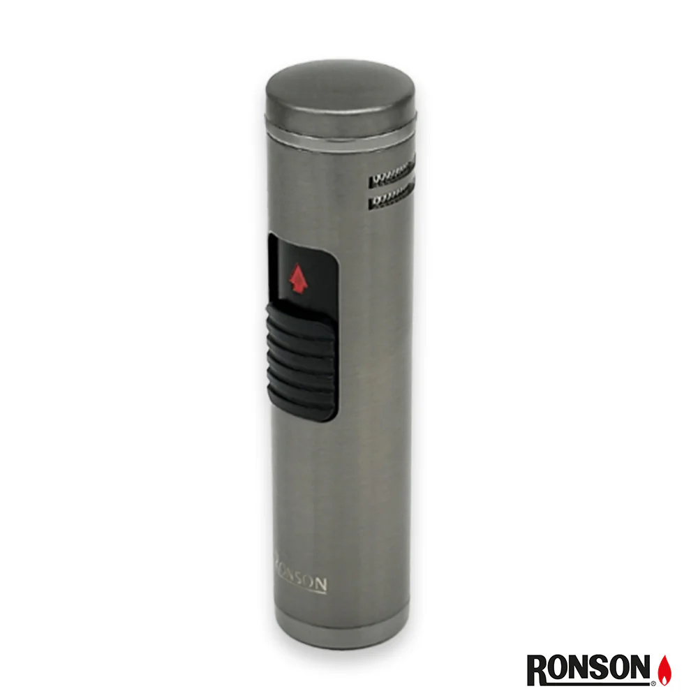 Ronson Monsun Cigar Lighter Jet Gas Lighter GUN METAL (113001)