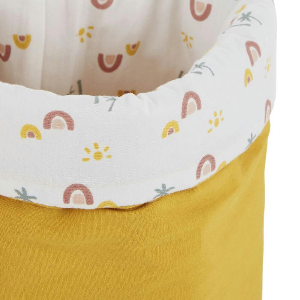 MALAGA - Rangements bébé en coton motifs palmiers et arcs-en-ciel multicolores (x2)
