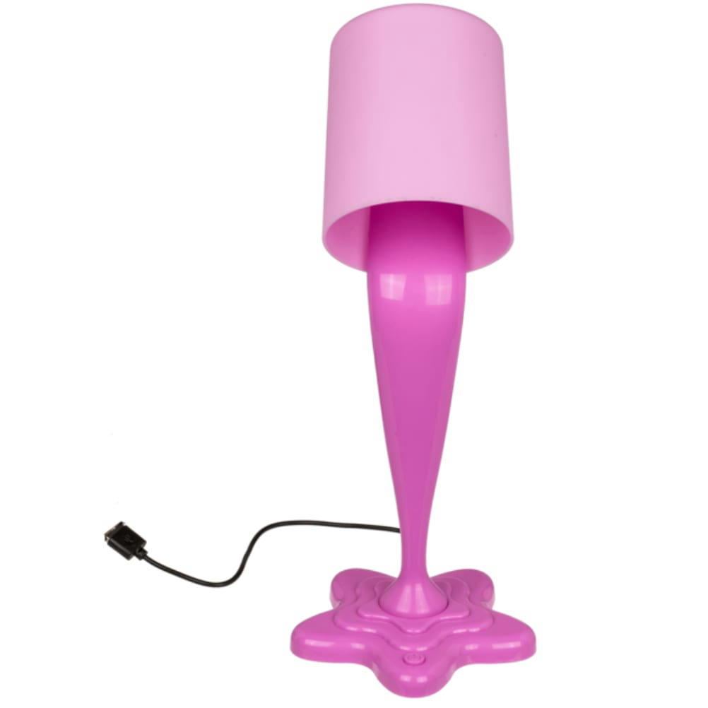 - Lampe fantaisie pot de peinture rose