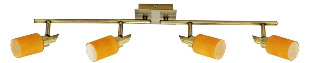 Lampa sufitowa patyna-pomarańczowa TUKAN 4xG9x40W wym: 19x86x8 cm Candellux