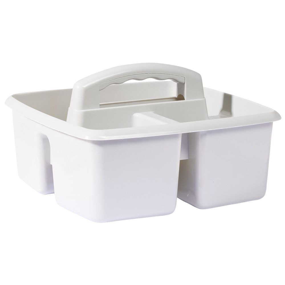 Panier de rangement en plastique 3 compartiments 23x23xH9 cm