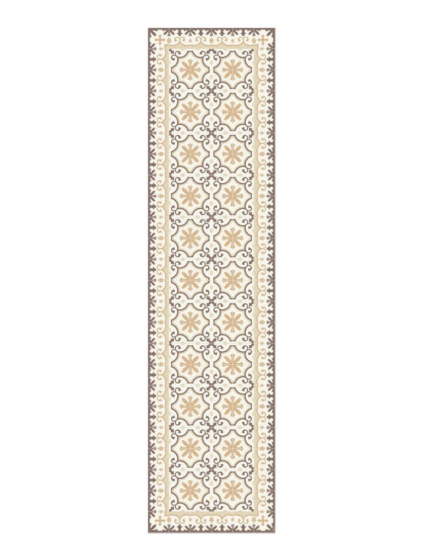 BARCELONE - Tapis en vinyle Avenir Sand beige 60x240