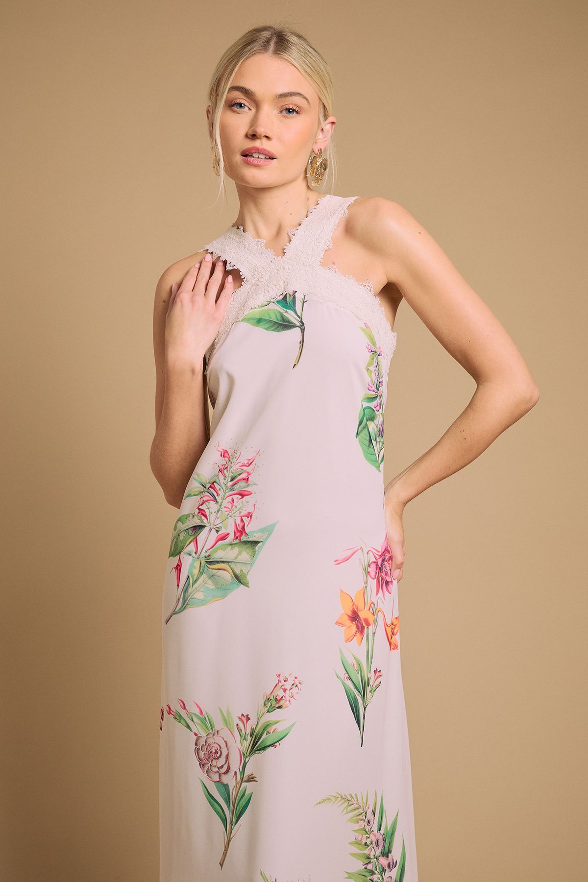 Oasis Halterneck Maxi Dress
