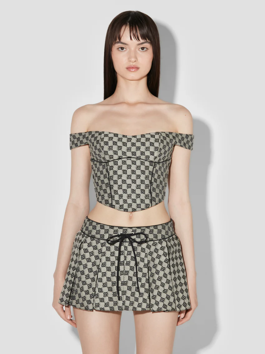 Monogram Canvas Corset Top