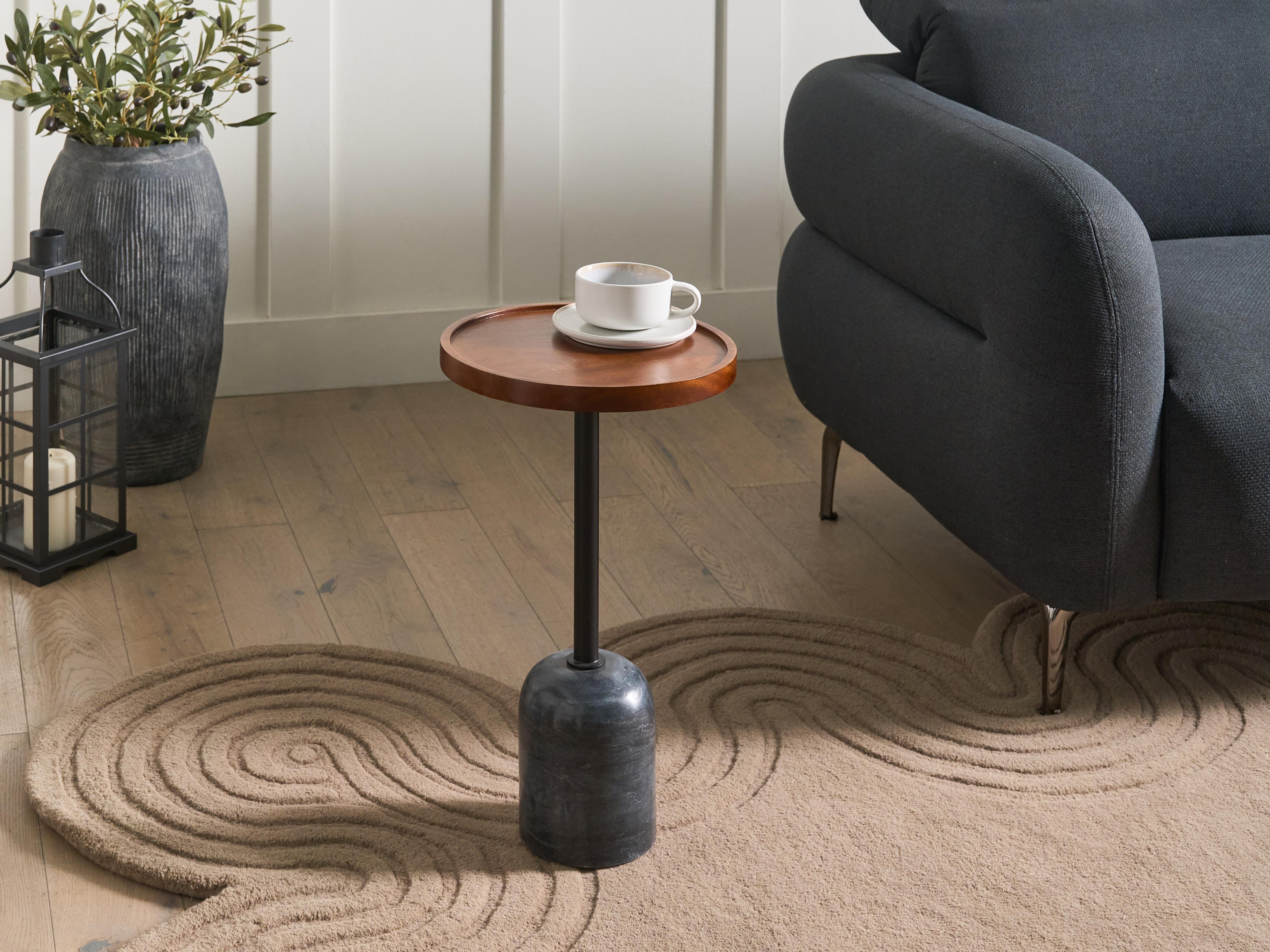 Side Table RAINY Metal Black