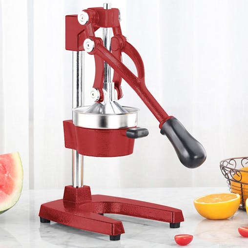SOGA Commercial Manual Juicer Hand Press Extractor Squeezer Orange Citrus Red