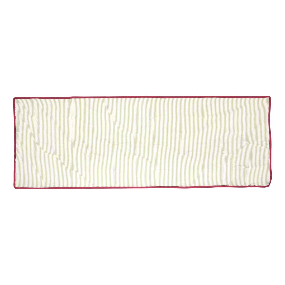 Seat cushion "Rose Blossom " Light green, 180x60 cm
