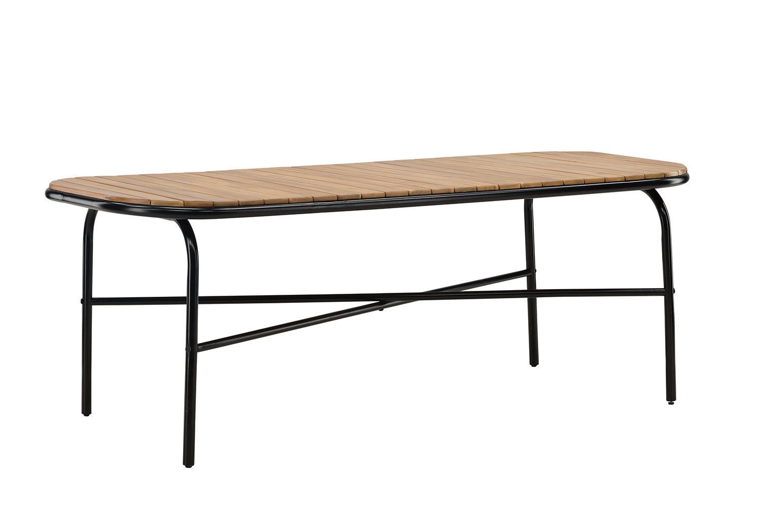 Rebellenclub Rechthoekige Tuintafel Aspen - 200 x 90cm - Naturel Hout