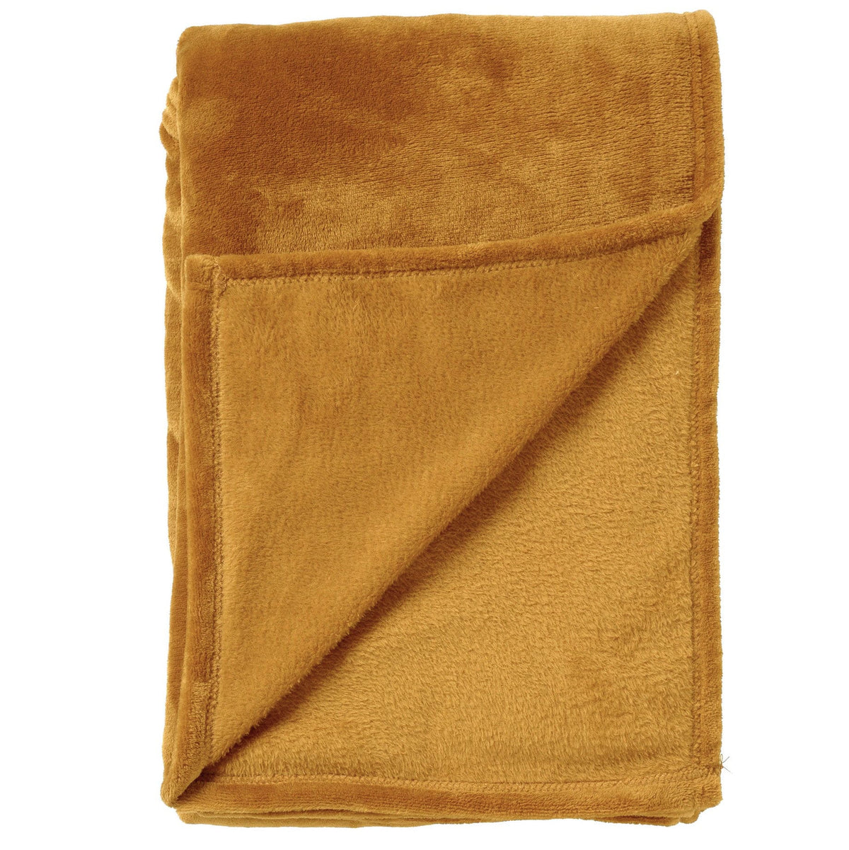 BILLY - Plaid 150x200 cm - flannel fleece - superzacht - Chai Tea - geel