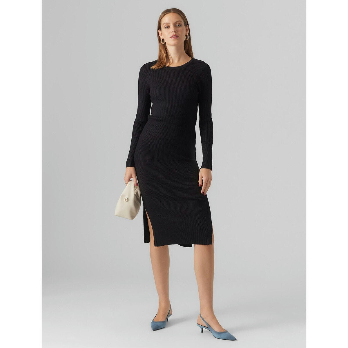 Robe longue en fine maille
