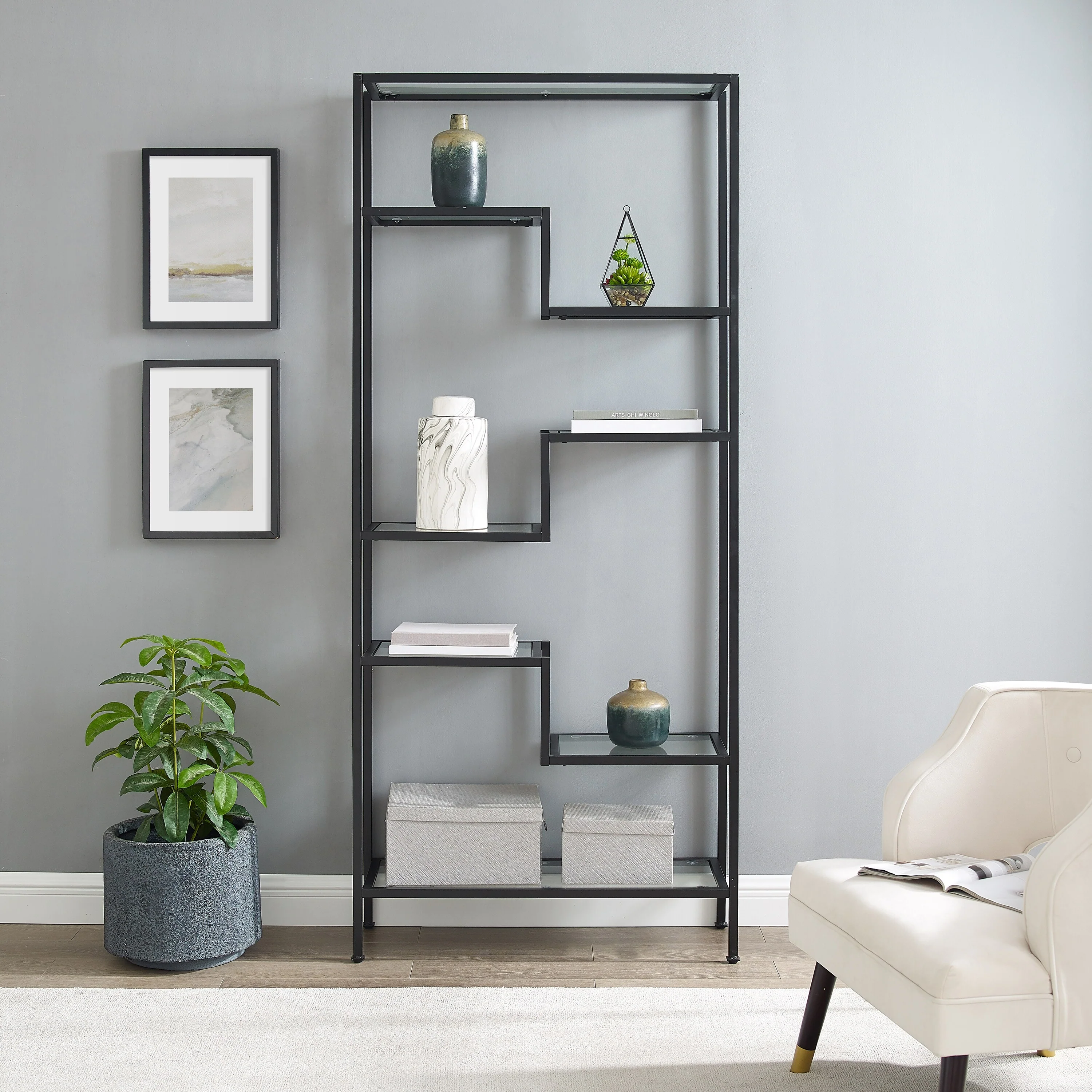 Crosley Sloane Etagere - 78H x 34.5W x 12.5D