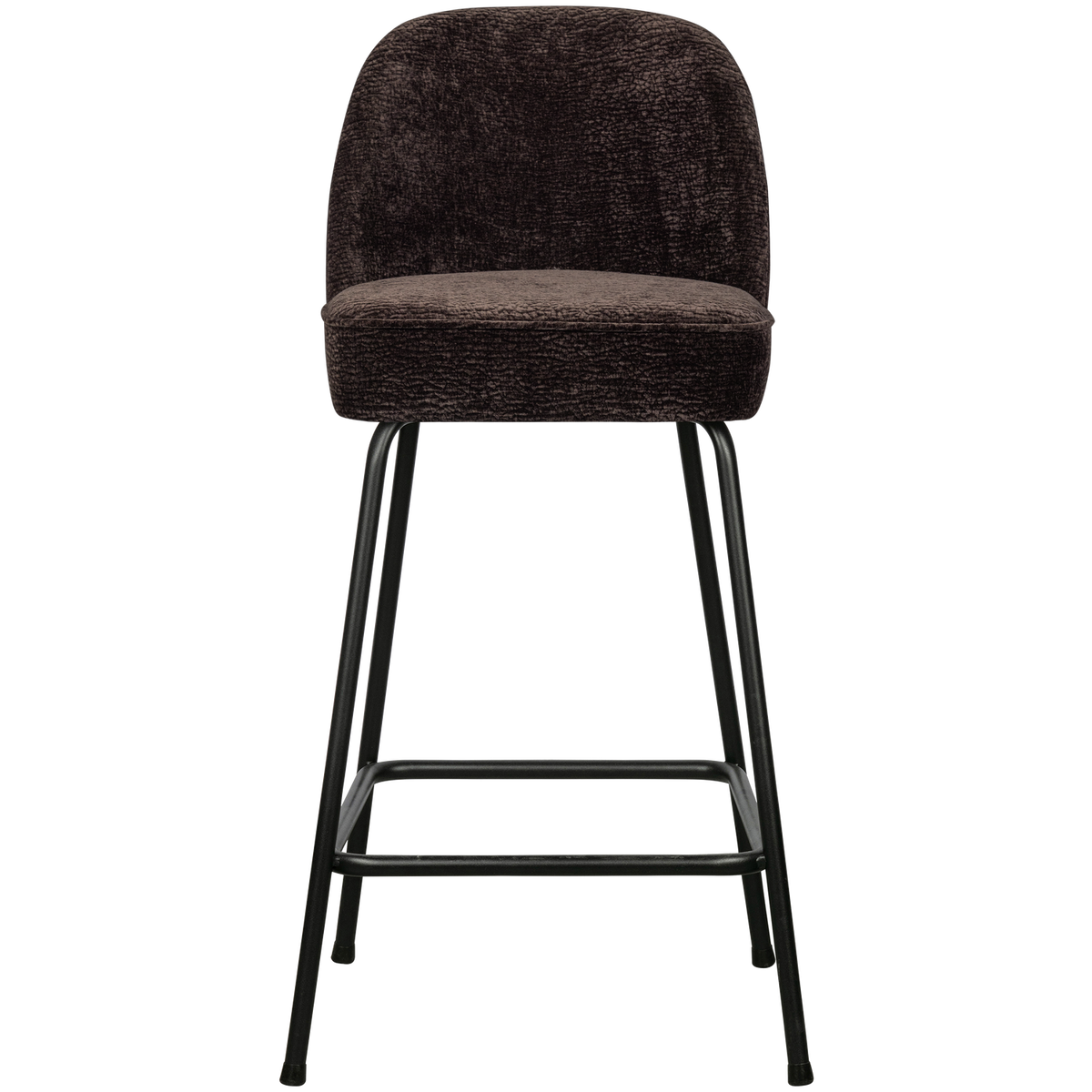 WOOOD Barstoel 65 cm 3D Vogue - Chenille - Donker Bruin -89x50x55