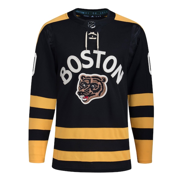Boston Bruins adidas 2023 NHL Winter Classic Authentic Custom Jersey - Black