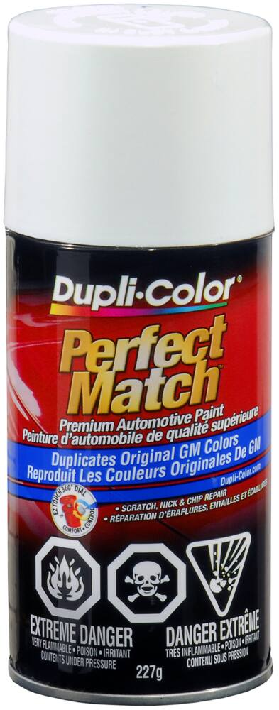 Dupli-Color Perfect Match Premium Acrylic Lacquer Automotive Aerosol Spray Paint, Pure White (12, WA 5111, 521), 227-g