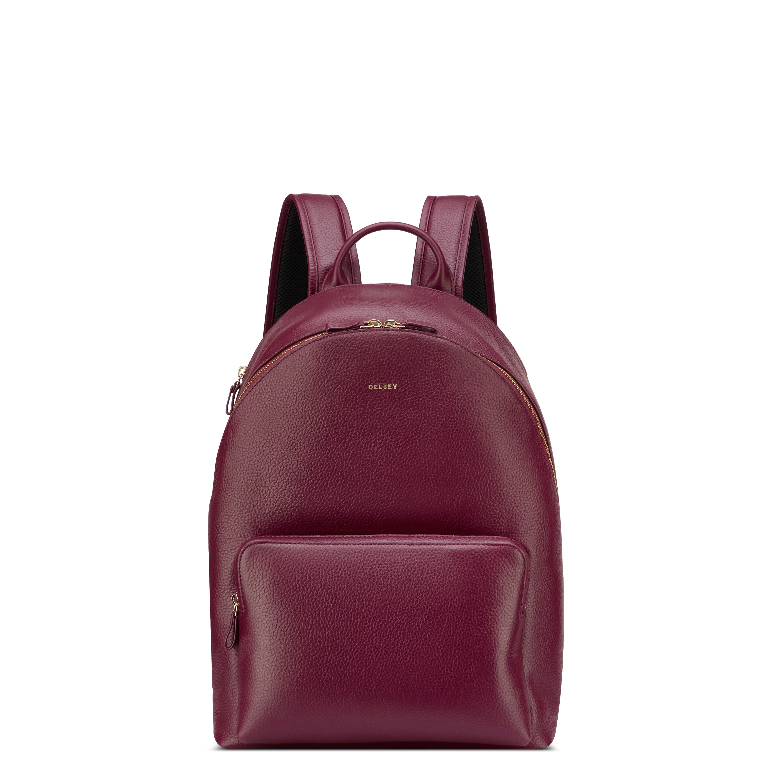 Le cuir grainé - Sac à dos en cuir avec 2 compartiments