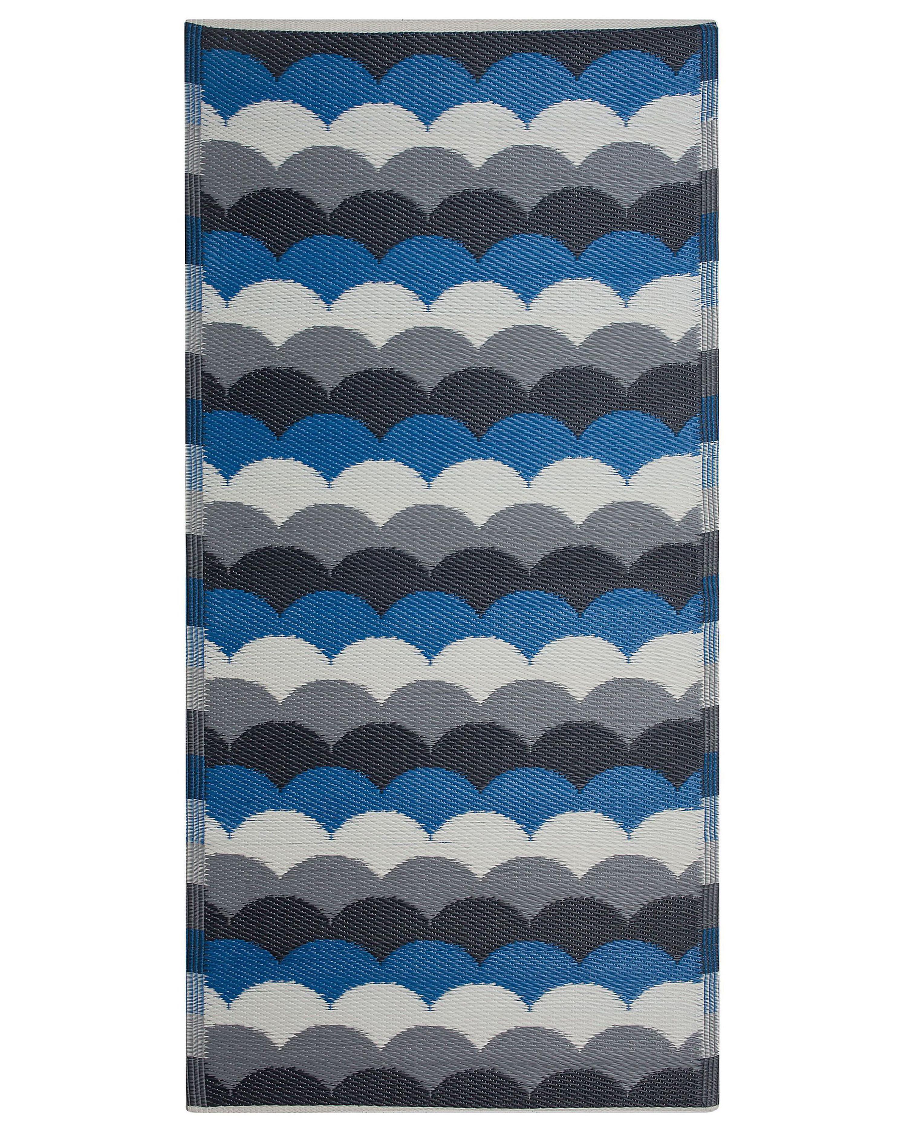 Outdoor Rug BELLARY Blue 90 x 180 cm