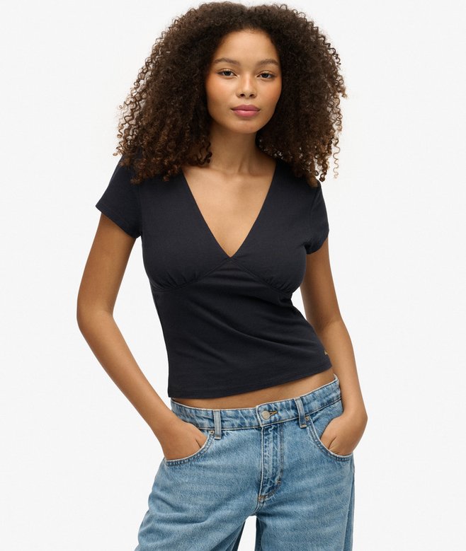 Cap Sleeve Corset Top