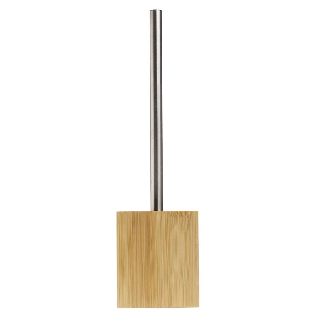 Brosse WC socle carré bambou 10x10xH36cm