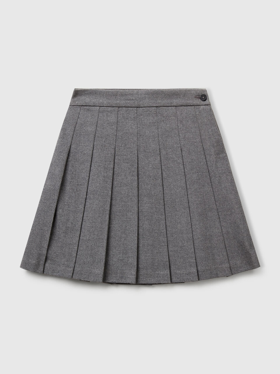 Pleated skirt in flannel