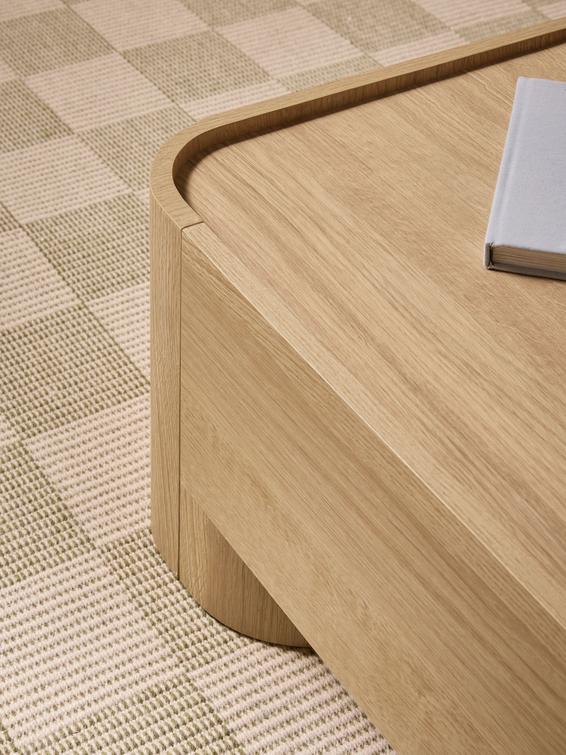 Kain Storage Coffee Table in Light Oak Effect