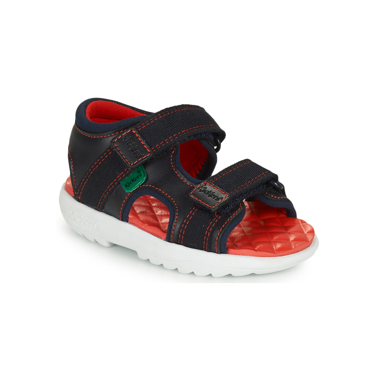 Kickers - KICKSTER SANDAL LTHR IM NVY - Navy