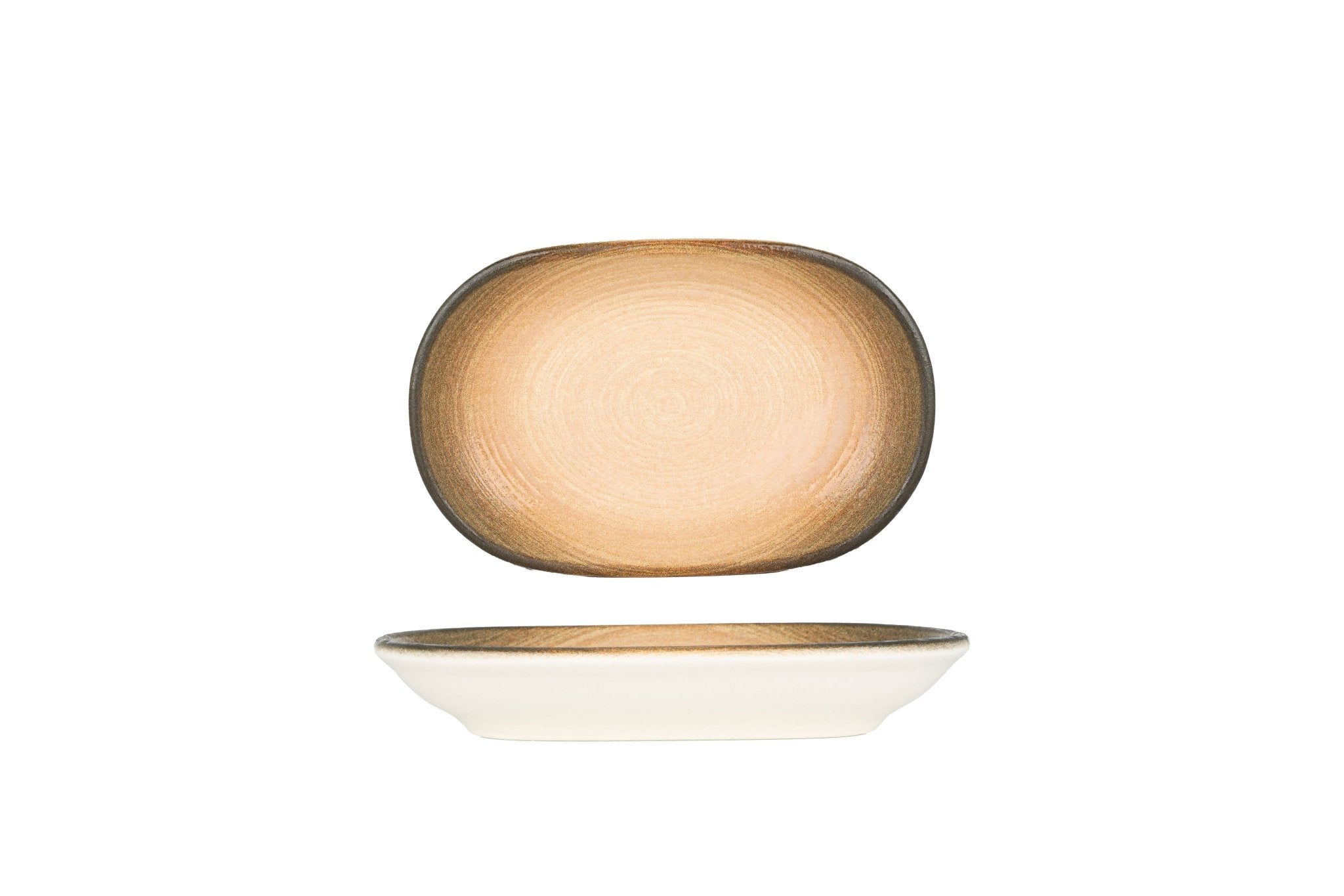 ID Fine Serveerschaal - Canyon - Porselein - 18 cm - set van 2