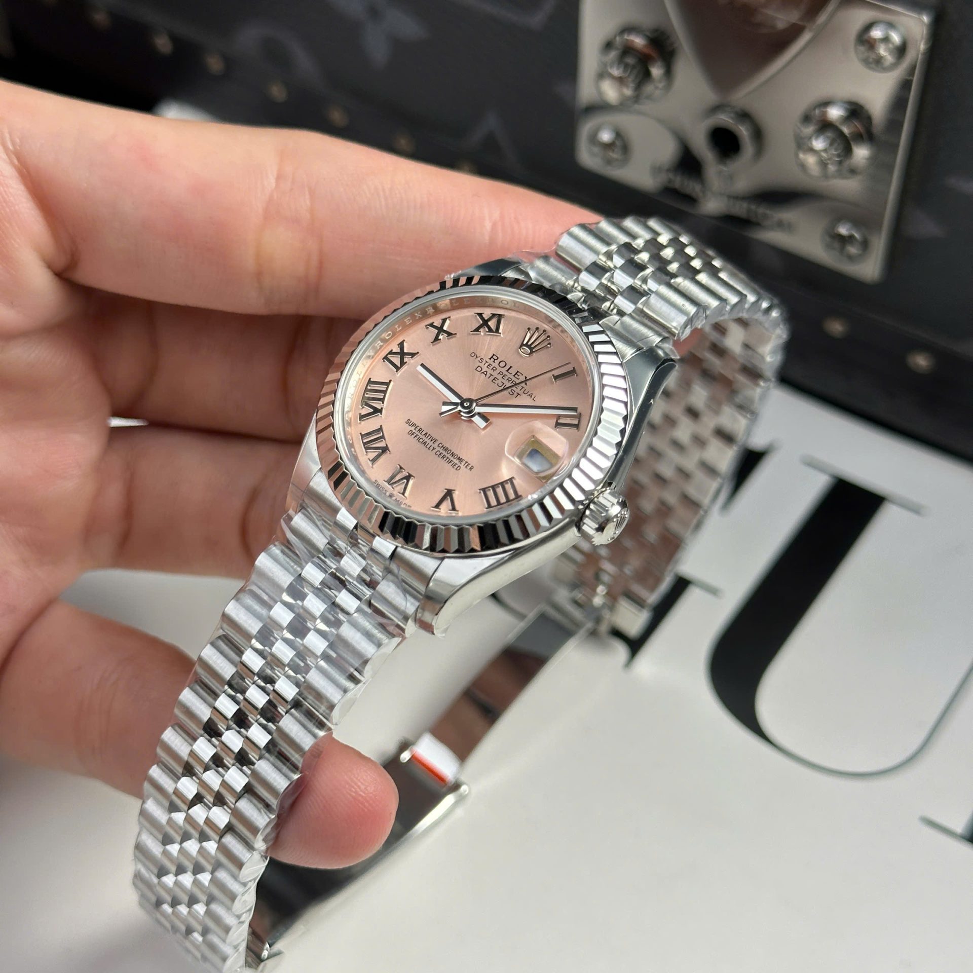 Rolex Datejust 316L Steel Pink Dial 31mm Jub THBF Replica
