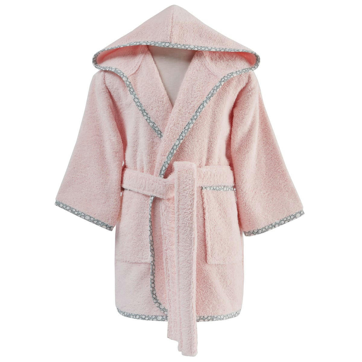 MOUSKETTE - Peignoir de bain enfant 450 gr/m²  rose 06 ans