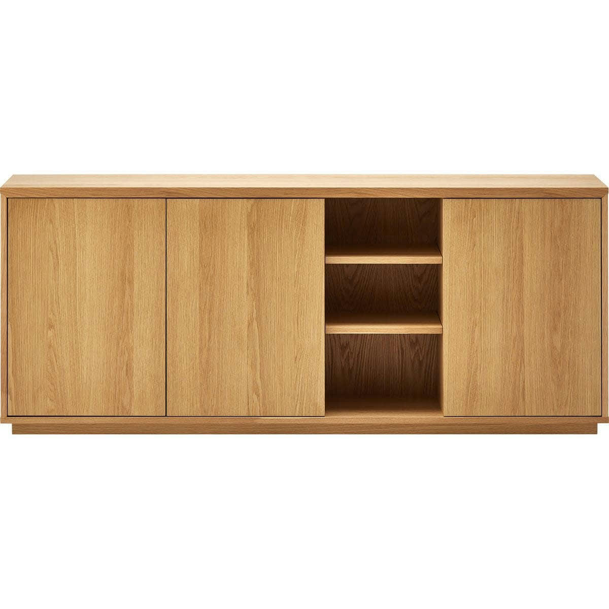 ODDA - Buffet 3 portes bois/frêne 180 cm