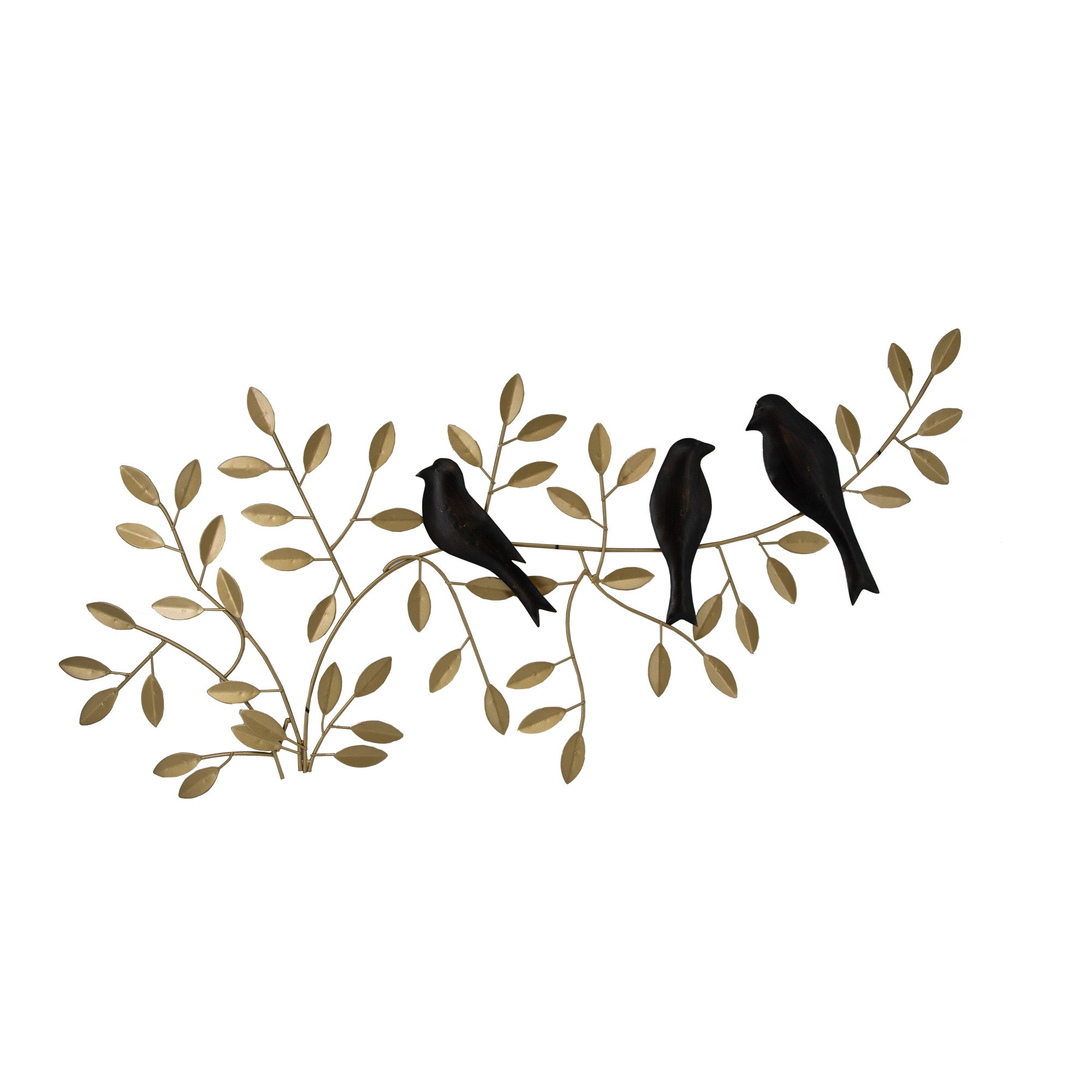 Art for the Home Metal Art - Birds on branch - 38x78
