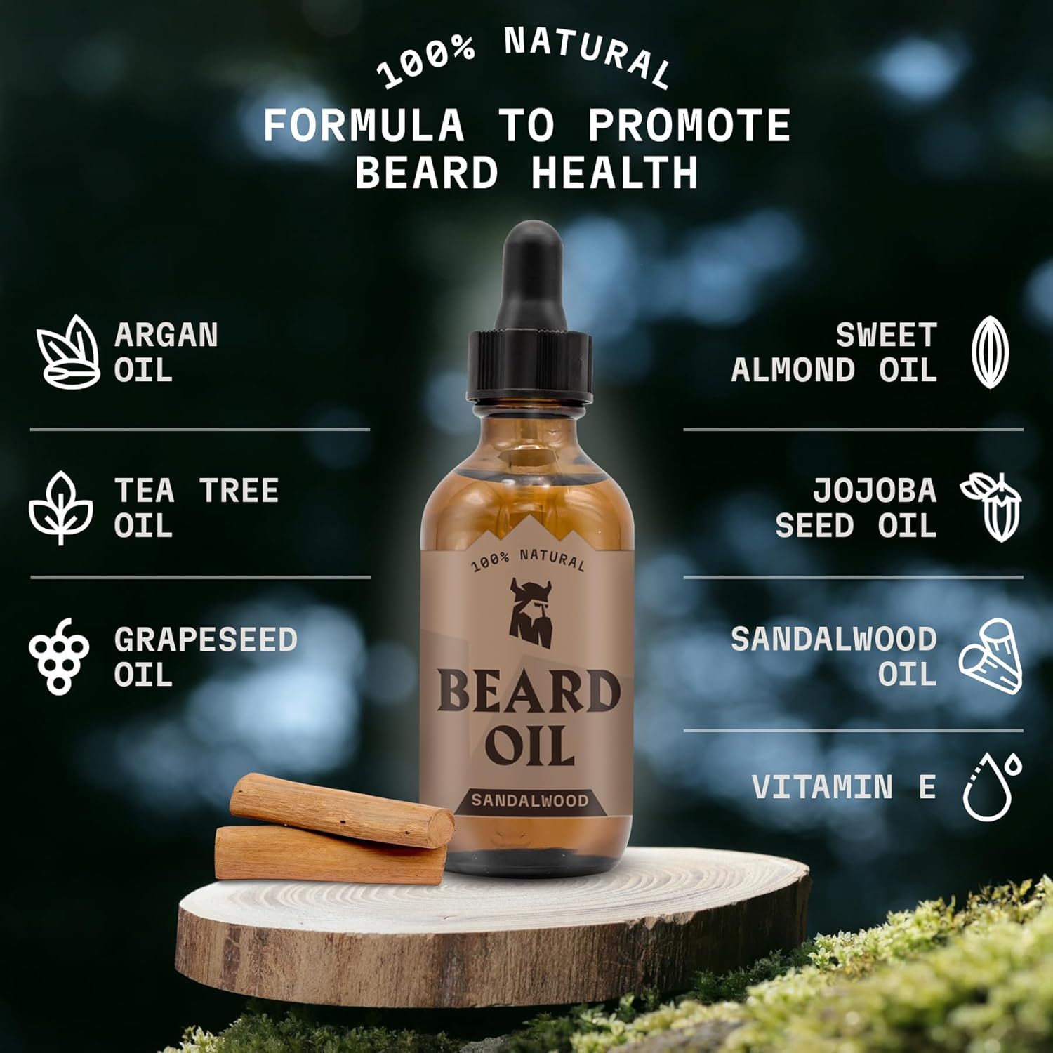 Striking Viking Beard Oil - Sandalwood - single