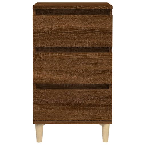 NNEVL Bedside Cabinet Brown Oak 40x35x70 cm Engineered Wood