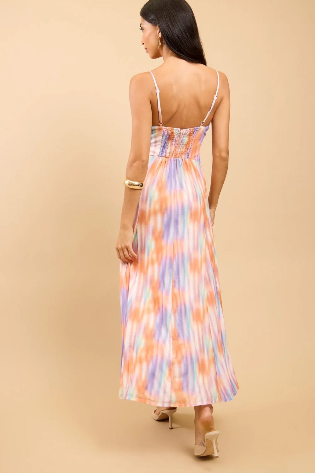 Little Mistress Blur Print Maxi Dress