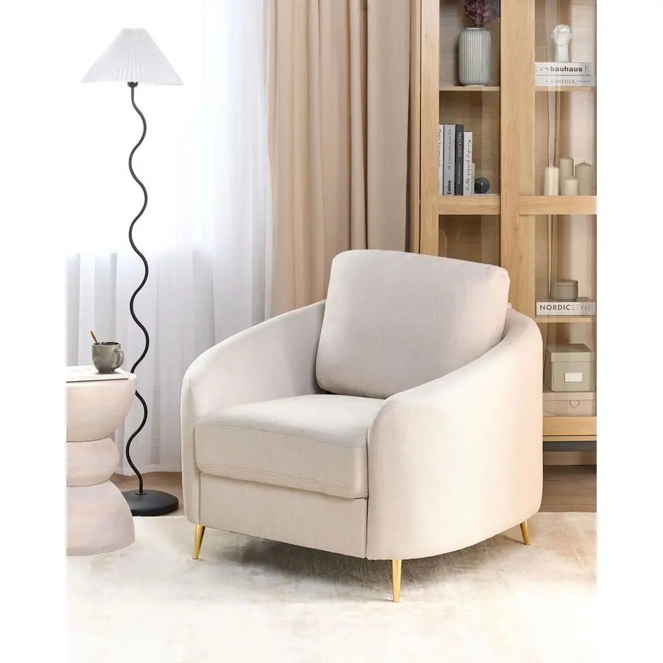 TROSA - Fauteuil - Lichtbeige - Polyester