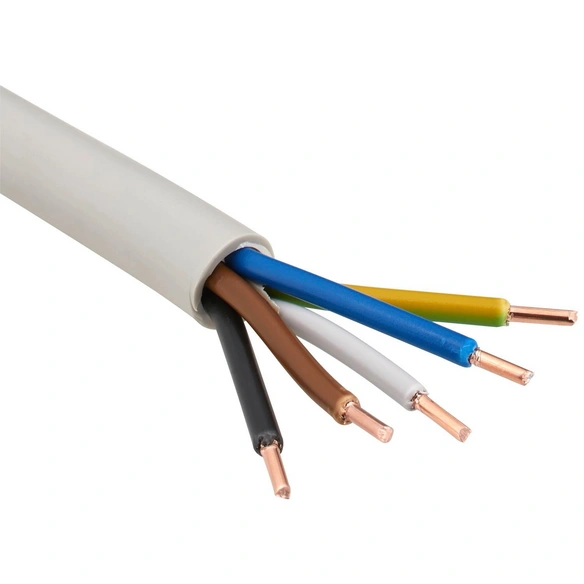 Feuchtraumleitung »NYM«, 2,5 mm², , PVC, grau