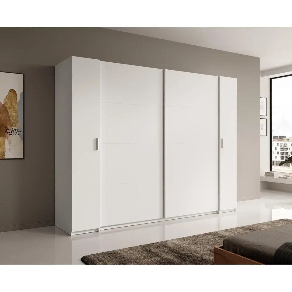 Meubella - Kledingkast Stoke - Wit - 270 cm