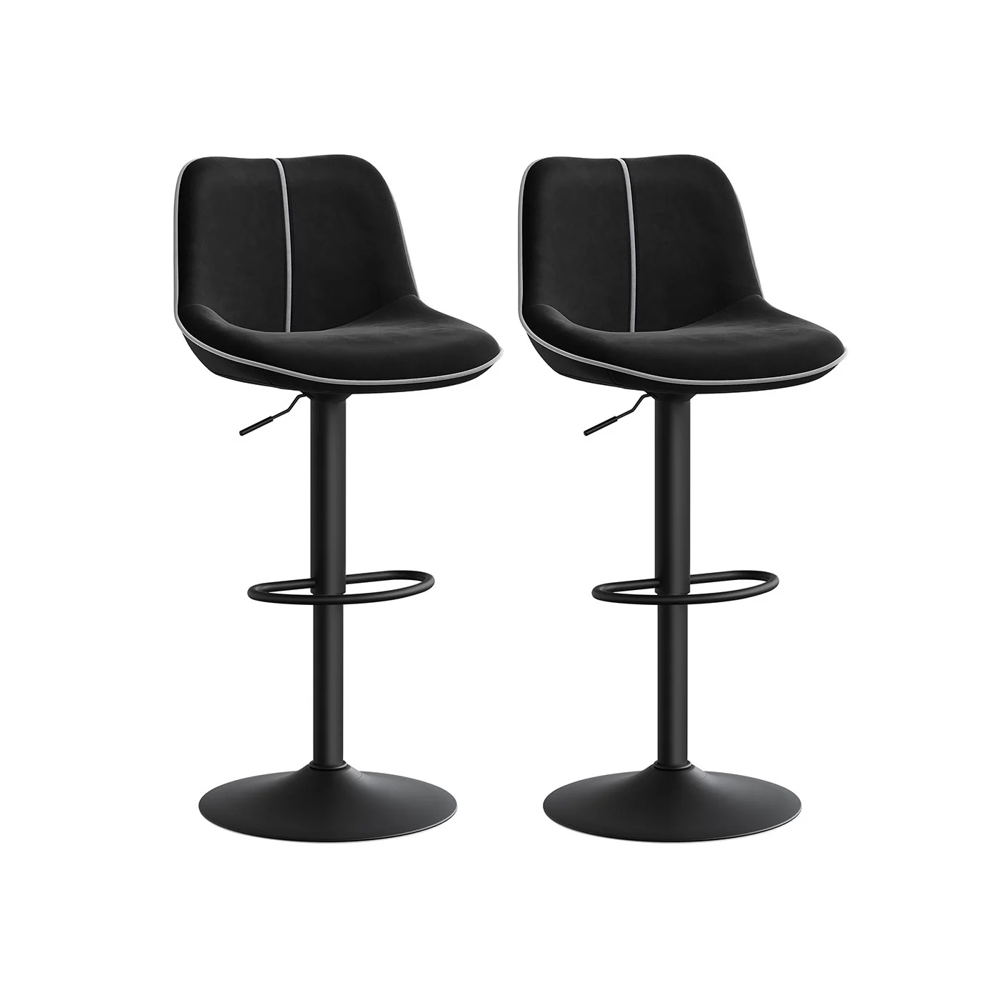 Tabourets de Bar Pivotants avec Hauteur Réglable