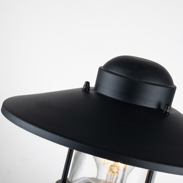 Lampa ogrodowa czarna Klampenborg wys:31,8 cm 1xE27x60W IP44 Elstead