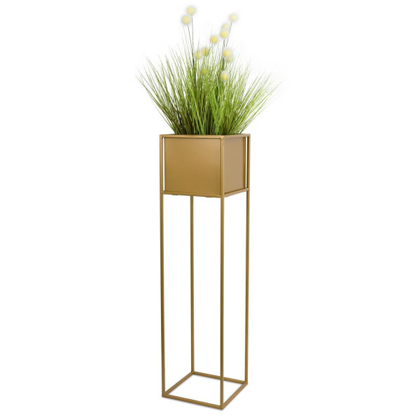 Nowoczesny kwietnik stojak złoty 90 cm GLAM