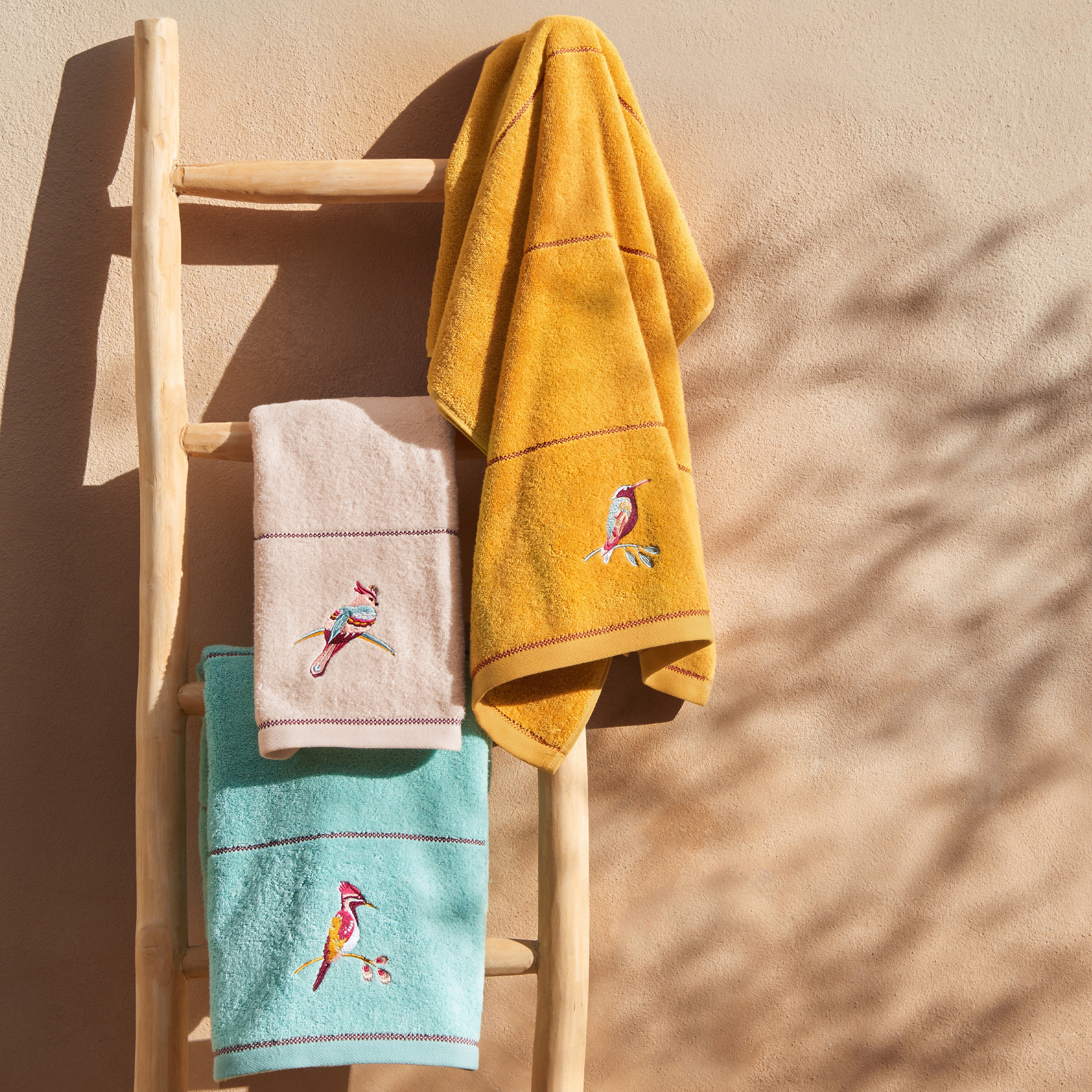 Linge de bain brodéEn chantant