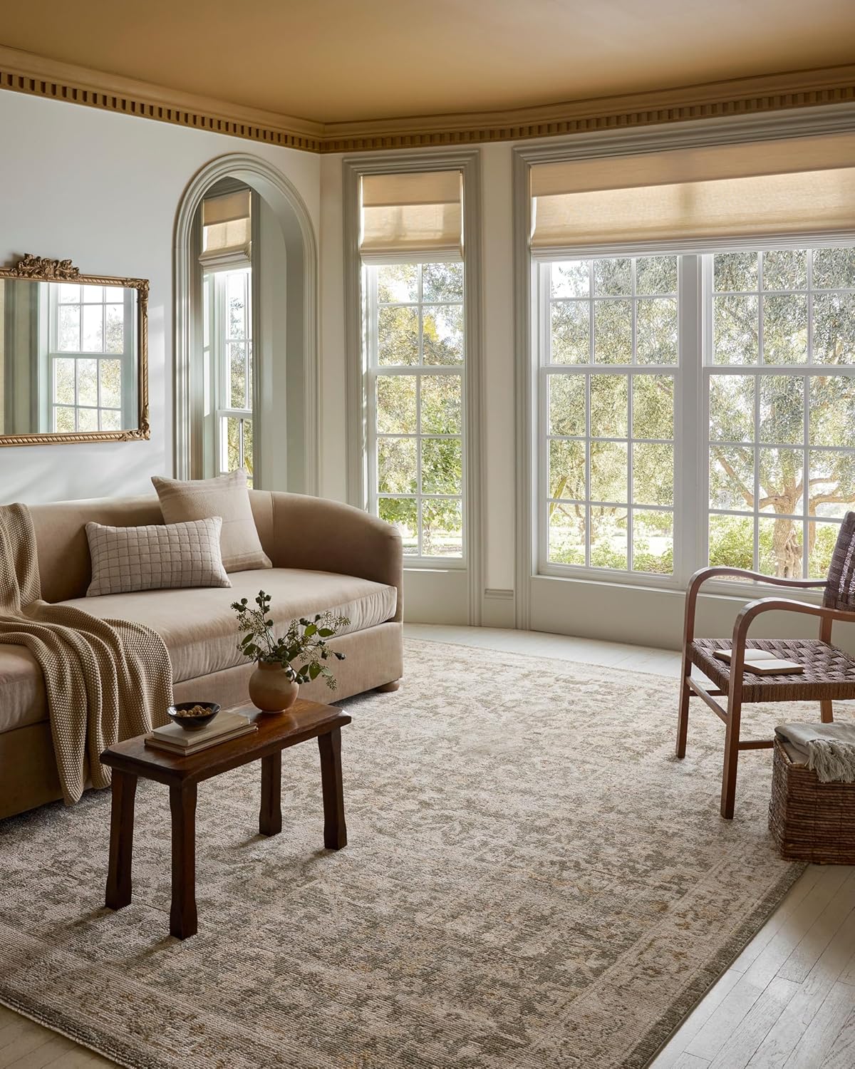 Loloi Magnolia Home by Joanna Gaines Pace Collection PAC-06 Forrest/Natural 7'-10 x 10' Area Rug
