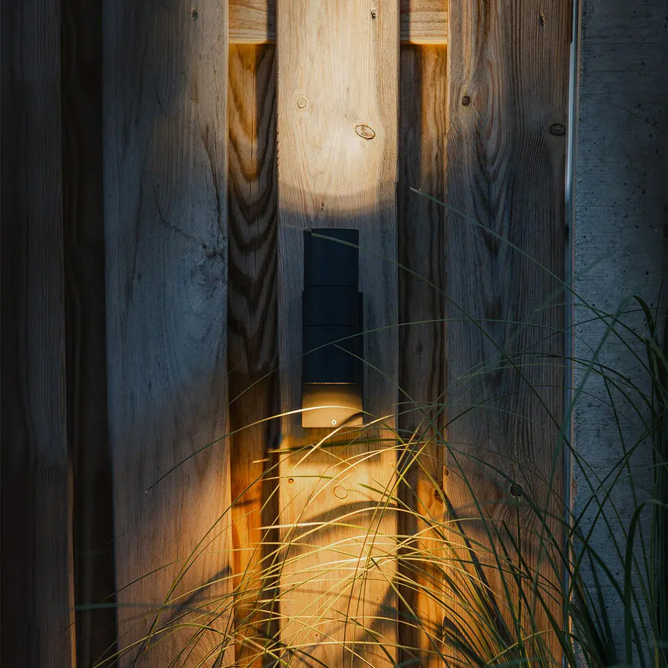 Qazqa wandlamp met daglichtsensor duo grijs gu10