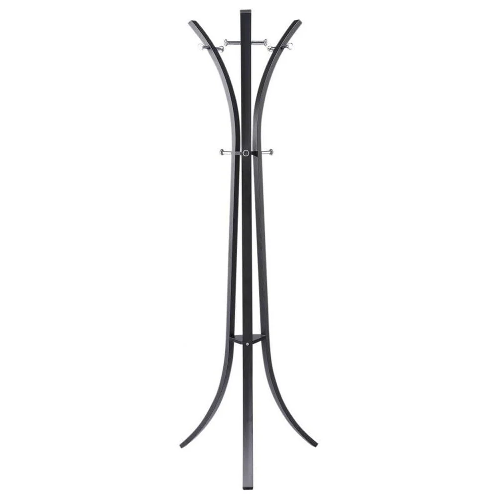 Luna II 12-hook Curved Metal Coat Rack