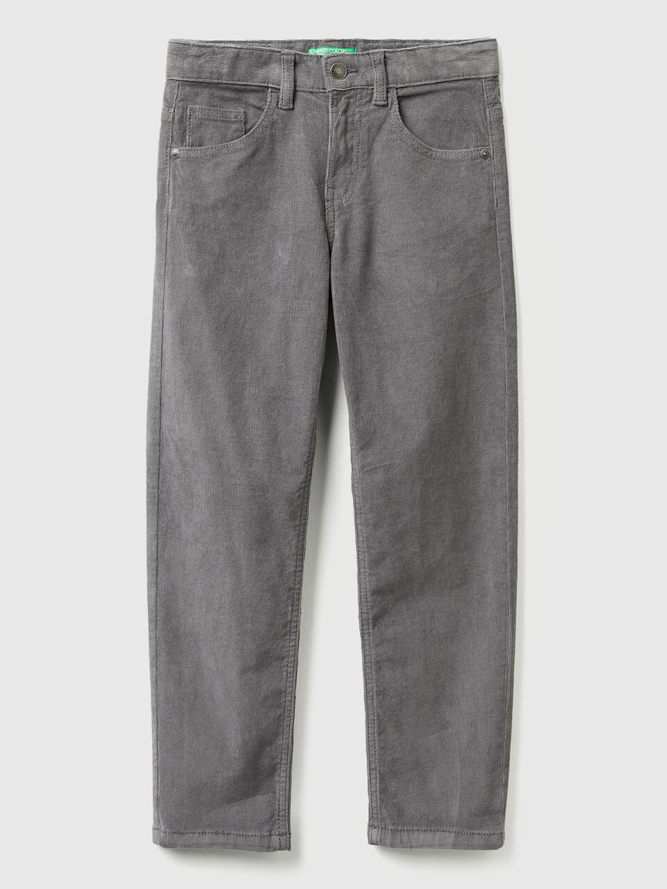 Slim fit stretch velvet trousers