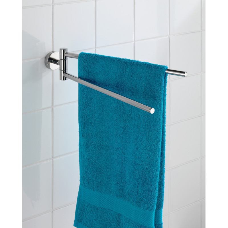 Porte-serviette à 2 bras Bosio inox brillant WENKO
