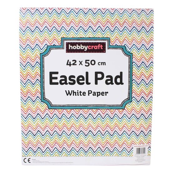 White Paper Easel Pad 42cm x 50cm 50 Sheets