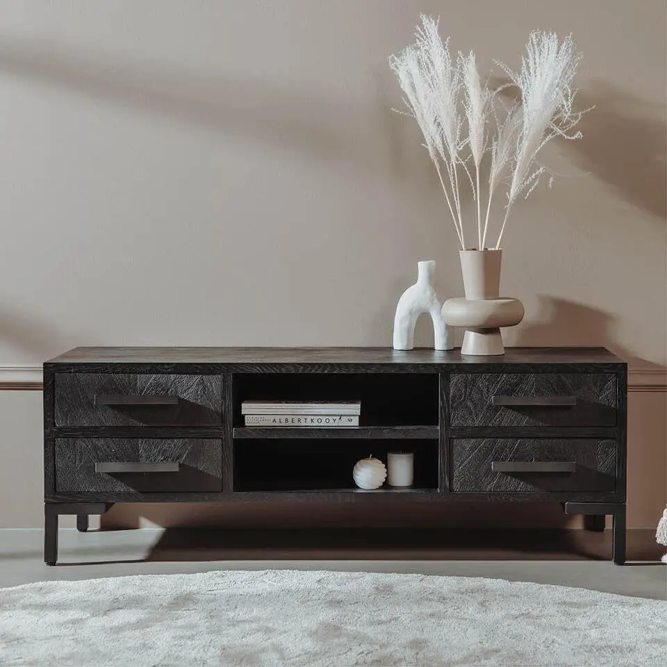 Tower Living - Ziano tv-meubel - 145 cm - zwart