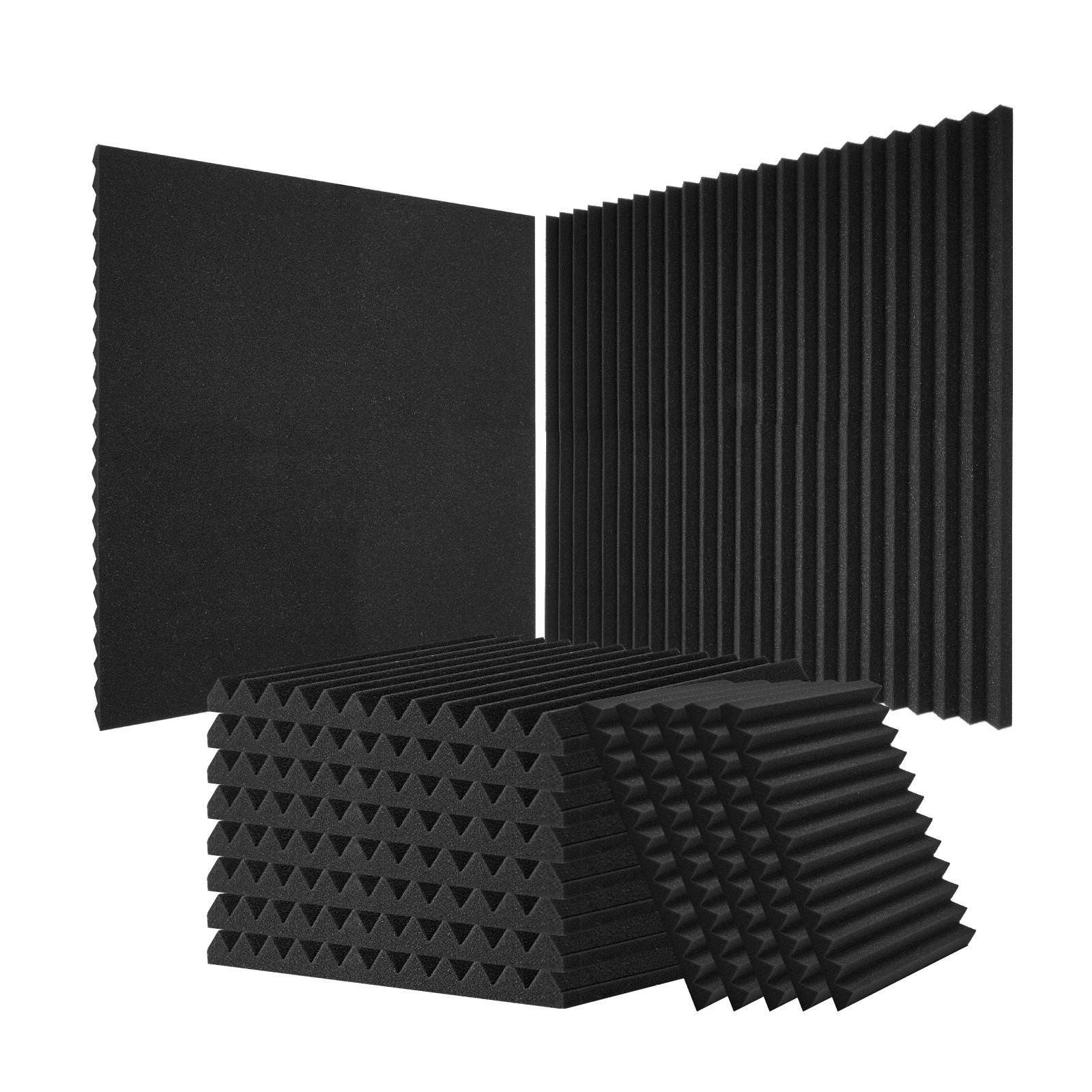 Panele akustyczne 80 szt. 30x30x2,5 cm pianka studio ściana sufit