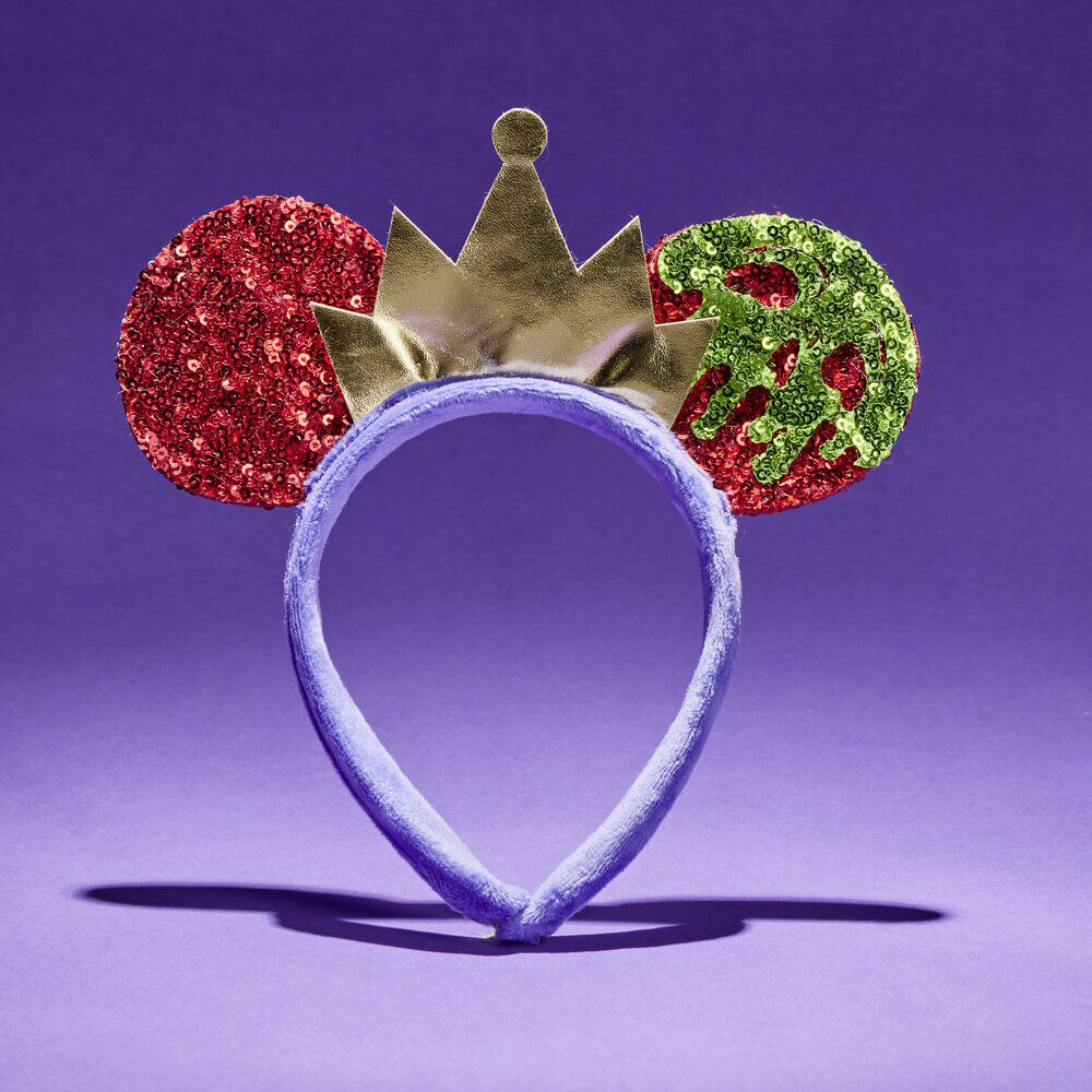 Serre-tête Disney reine Villains adulte violet rouge vert 21x21cm