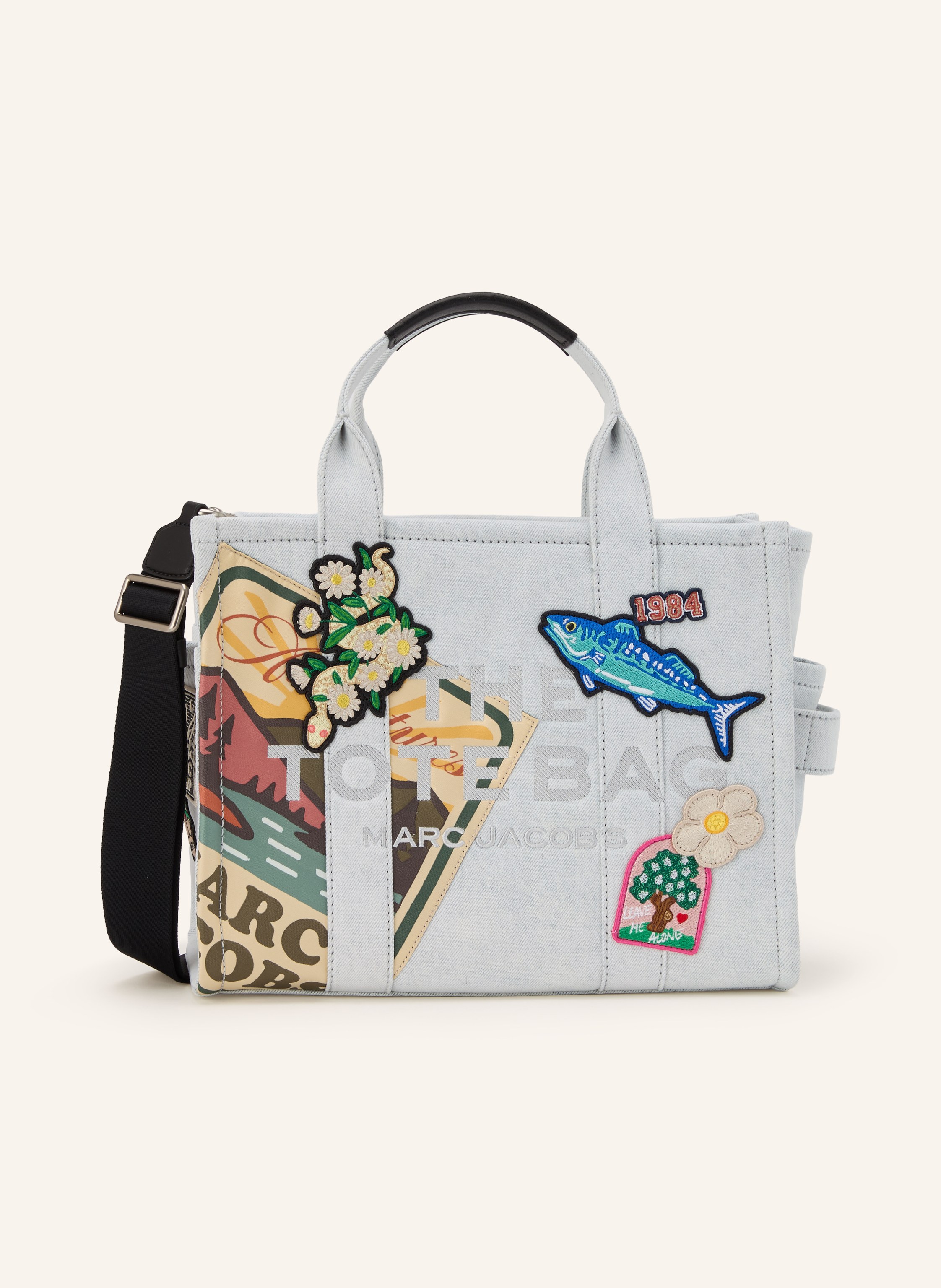 MARC JACOBS Shopper THE MEDIUM TOTE DENIM PATCHES